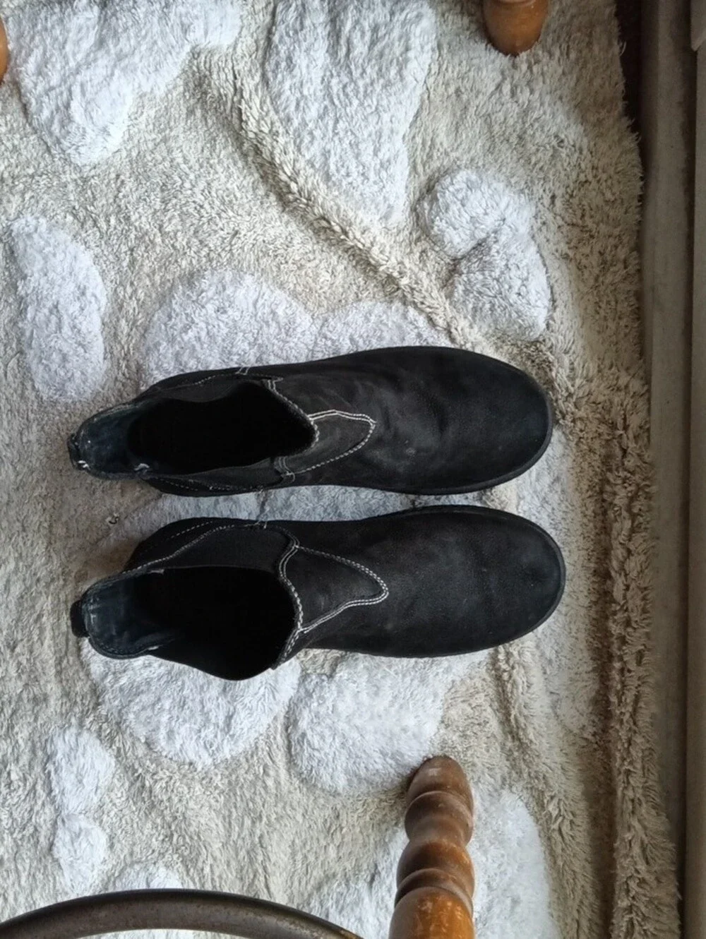 OtBt Suede Slip-On Ankle Boots